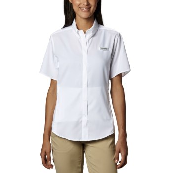 Columbia Ženske Košulje - PFG Tamiami II Short Sleeve Bijele | XHBT-94682